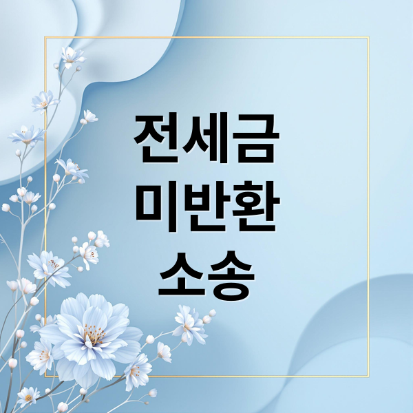 전세보증금 미반환 소송 A to Z: 준비부터 강제집행까지 완벽 가이드