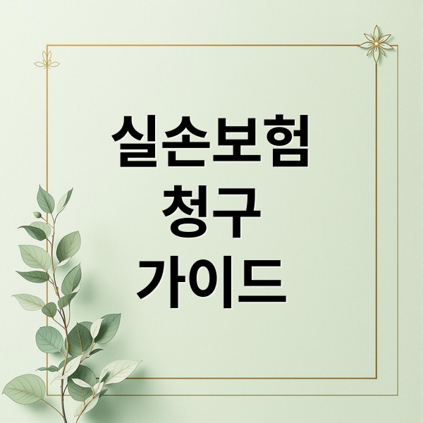 실손보험 청구, 하루 2곳 병원 방문부터 서류까지 완벽 가이드