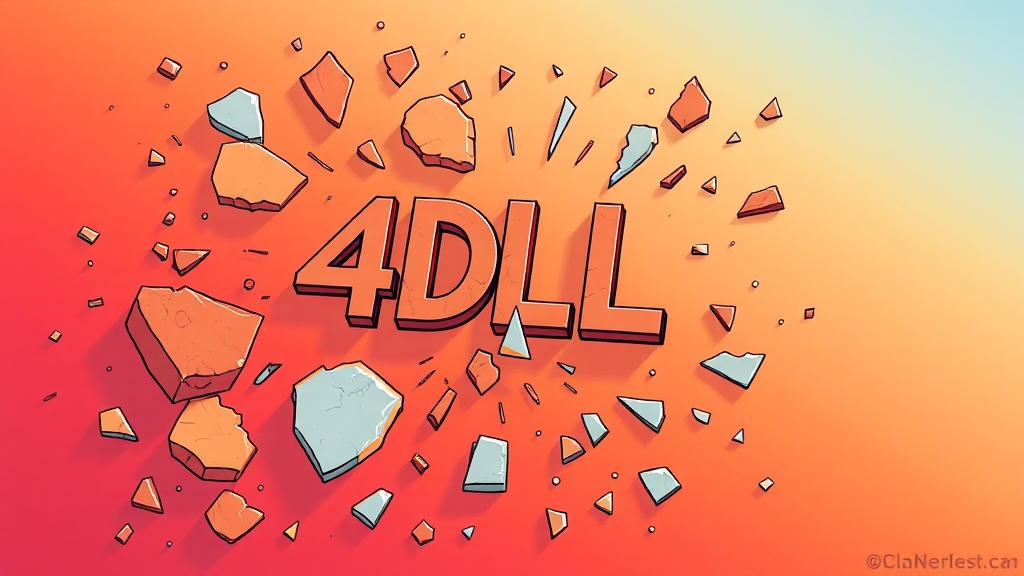 DLL 오류 해결 및 4DDiG DLL Fixer (illustration 스타일)