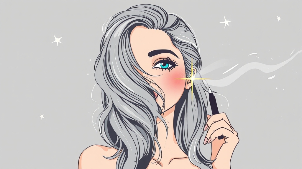 새치 커버 응급 처치 (illustration 스타일)