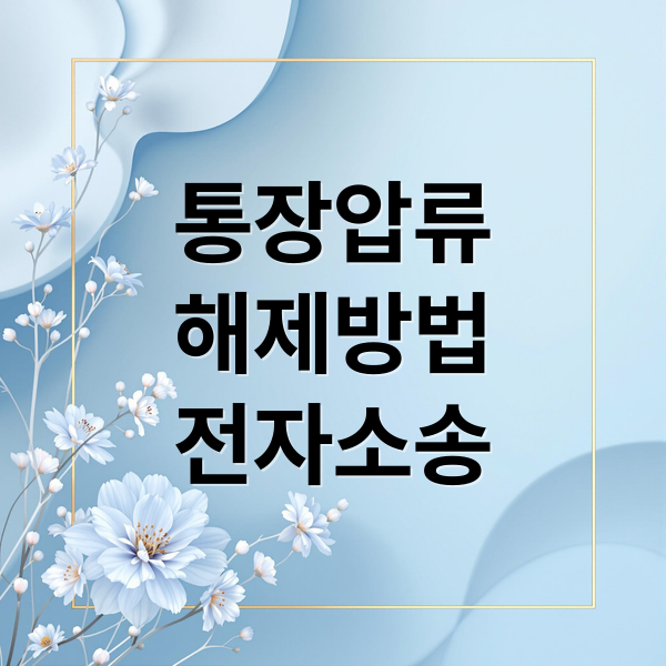 통장 압류 해제, 전자소송 A to Z: 완벽 가이드 & 성공 팁