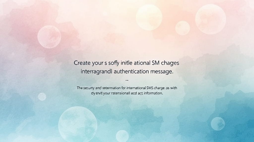 SMS Fee 경고, 왜 나타날까요? (watercolor 스타일)