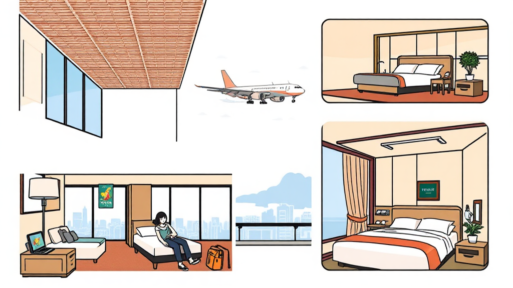 최적의 김포공항 숙소 선택 가이드 (illustration 스타일)