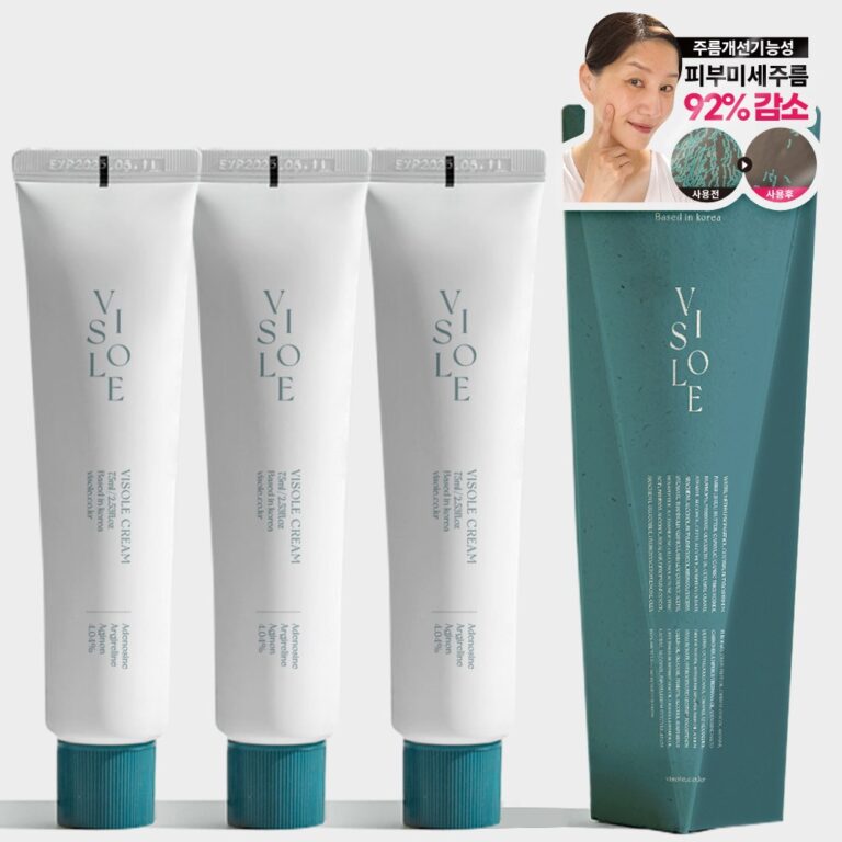 아이크림 - 비쏠르 동안크림 팔자 눈가 목 주름 영양 탄력 리프팅, 75ml, 3개