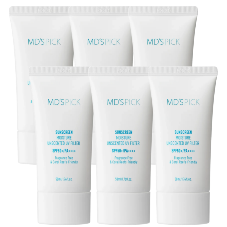 선크림 - 엠디스픽 무향자차 수분 선크림 SPF50+PA++++, 50ml, 6개