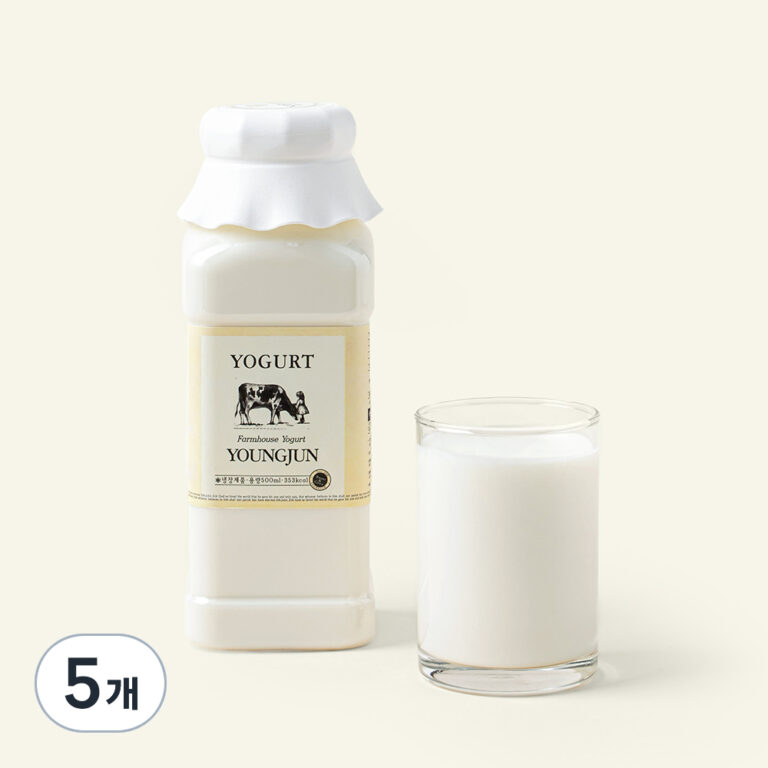 요거트 - [로켓프레시] 영준목장 수제 요거트 플레인, 500ml, 5개